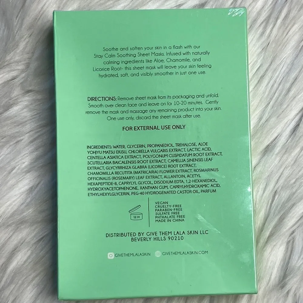 Give Them Lala Stay Calm Soothing Sheet Masks